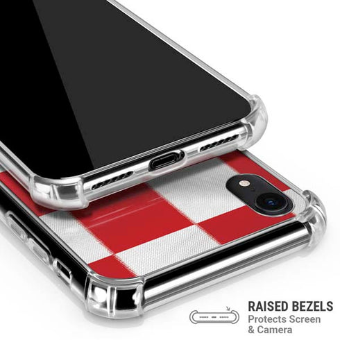 Croatia Soccer Flag iPhone XR Clear Case